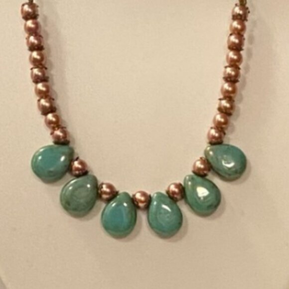 Czech crystal bead necklace (SH free) - Picture 1 of 3